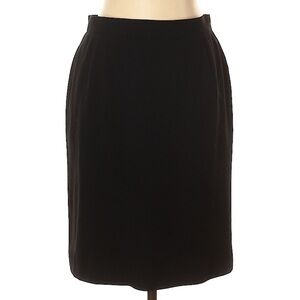 Calvin Klein Collection Black Wool Skirt Size 14